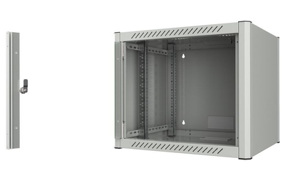 Kabin rrjeti Lanview Logon 19", 9U, për mur, gri