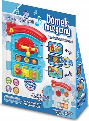 Lodër shpi muzikore Artyk E-edu, interaktive, me drita edhe tinguj, shumëngjyrëshe