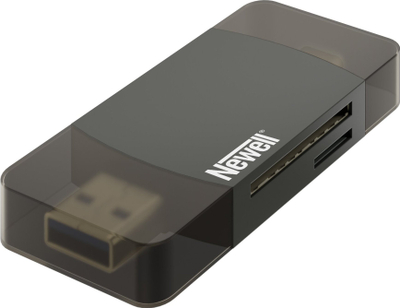 Hub OTG Newell 3 në 1, USB A edhe USB C, lexues SD edhe microSD, gri