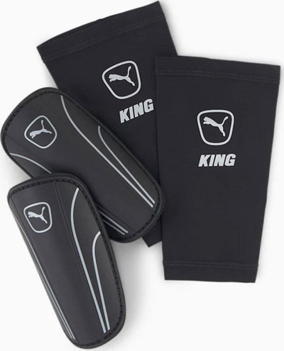 Mbrojtëse kërciri futbolli PUMA King Sleeve, me mëngë kompresuese, madhësia XL, e zezë