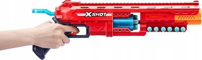 Pistoletë lodër Zuru X-Shot Caliber, fishekë shkumë, për kalamaj 8+, e kuqe