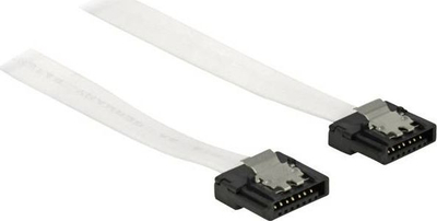 Kabllo SATA Deltaco SATA-1002, SATA III, 0.7m, e bardhë