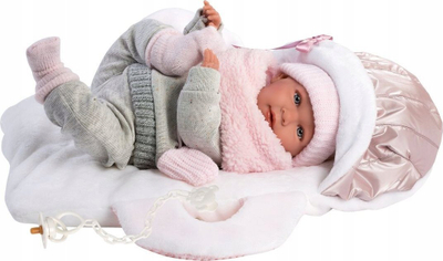 Kukull Llorens Mimi, 42 cm, trup i butë, shumëngjyrëshe
