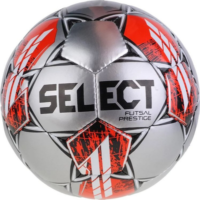 Top futsali Select Futsal Prestige, masa 4, i fortë për përdorim të gjatë, ngjyrë e argjendtë