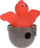 Lodër për mace Pets Collection Bird, plastikë e fortë, me vend për shpërblime, e kuqe