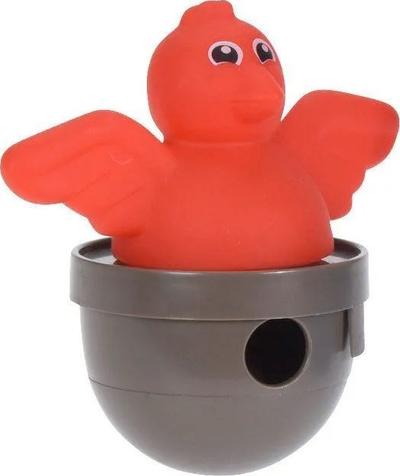 Lodër për mace Pets Collection Bird, plastikë e fortë, me vend për shpërblime, e kuqe