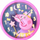 Orë muri me Peppa Pig KidsYoys, rozë/vjollcë