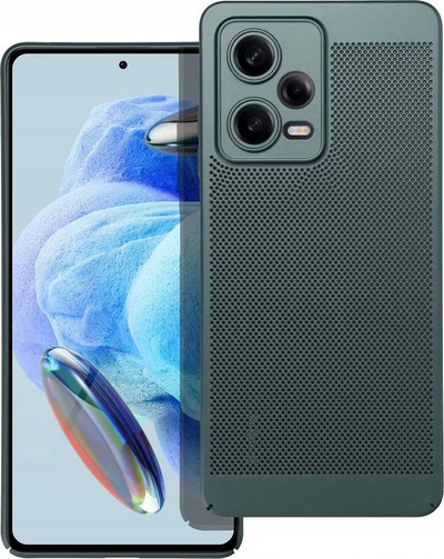 Mbrojtëse telefoni Breezy për Xiaomi Poco C65, e çpuesme, plastike, jeshile
