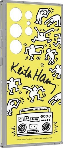 Këllëf Samsung Keith Haring Dance Plate për Galaxy S24 Ultra, Flipsuit, i verdhë