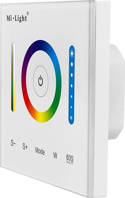 Ѕиден панел Ми Лајт P3, LED контролер RGB RGBW RGB CCT, со допир, бел