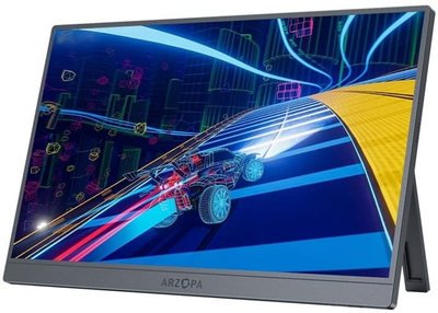 Monitor portabël Arzopa Z1FC, 16.1\", 144Hz, gri argjendtë