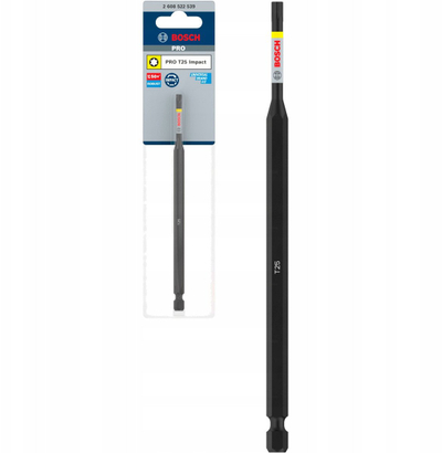 Bit kaçavidë Bosch Pro Torx Impact T25, 150mm, hex 1/4", gri