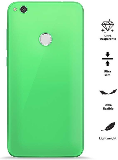 Заштитна футрола Puro 0.3 Nude за Huawei P8 Lite 2017 и Honor 8 Lite, TPU, флуоресцентно зелена