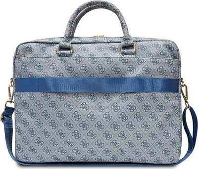 Çantë laptopi Guess 4G Printed Stripes, 15.6", PU, blu