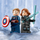 Lodër me tulla LEGO Marvel 76260, Black Widow dhe Captain America Motorcycles, për kalamaj 6+ vjeç, shumëngjyrëshe