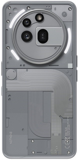 Телефон Nothing Phone 3a Pro, 6.77", 12GB 256GB, сив
