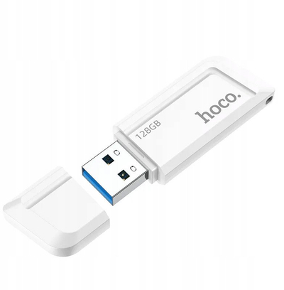 USB flash Hoco UD11, 128GB, USB 3.0, i bardhë