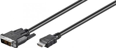 Kabllo HDMI në DVI-D Wentronic Goobay 50579, 1 m, i zi