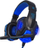 Kufje gaming Bass HD, me mikrofon, LED, të zeza me blu