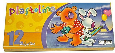 Plastelinë Mona, 12 ngjyra