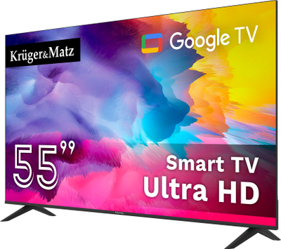 Телевизор KRUGER &amp; MATZ KM0255UHD-G, 55", 4K UHD, Паметен ТВ