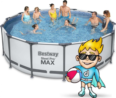 Pishinë Bestway Steel Pro Max 5612X, 427cm, set 12 në 1, blu