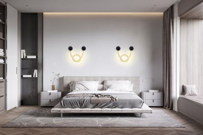 Llambë murale LED Activejet AJE-CAMELIA WW, dritë e ngrohtë, e bardhë