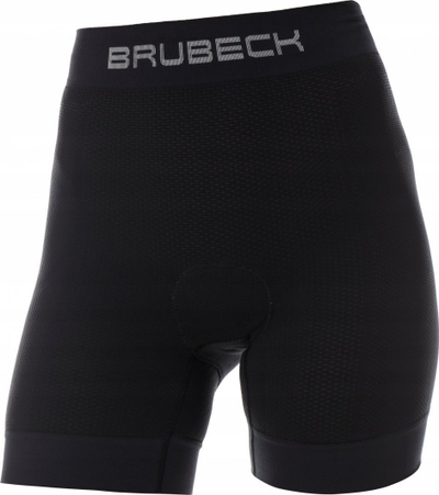 Boxer çiklizmi për femra Brubeck BX11410, termoaktive, me jastëk çiklistik, të zeza