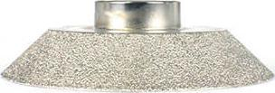 Freza diamant Montolit Toprofile FPE15TPGF, faze 45°, gjerësi 15 mm, ngjyrë argjendtë