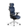 Karrige zyre Diablo Chairs V-Commander, ergonomike, e zezë e kaltër