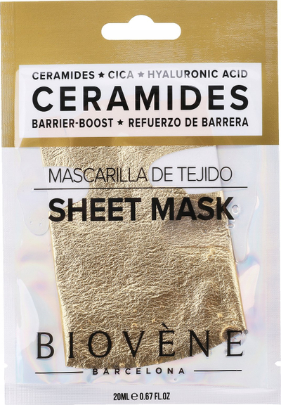 Maskë fytyre Biovène Ceramides Barrier Boost, sheet mask, 20 ml