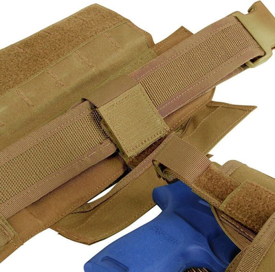 Тактички ремен Condor Outdoor Slim Battle Belt, гумени нелизгачки перници, големина L, боја coyote brown