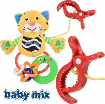Lodër varëse Baby Mix Tiger, me zile, për karrocë, shumëngjyrëshe