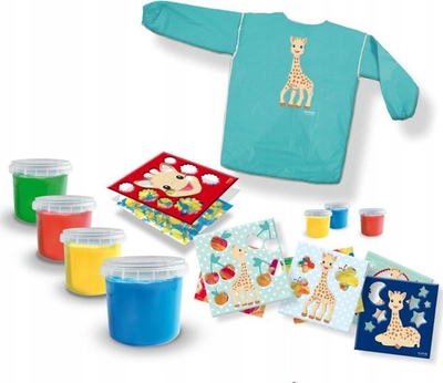 Set ngjyra gishtash për kalamaj SES Creative Sophie La Girafe, 12+ muajsh, me shumë ngjyra