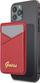 Portofol MagSafe Guess Card Pocket GUWMSSASLRE, koleksioni Saffiano, për karta, i kuq