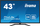 Monitor Iiyama ProLite, 42.5 ", UHD 4K, i zi