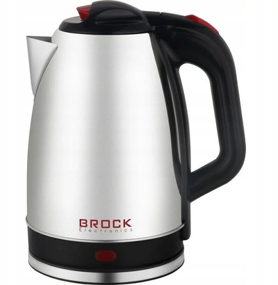Zierëse uji elektrike Brock WK 0617 S, 2.2L, 1500W, argjendtë e zezë