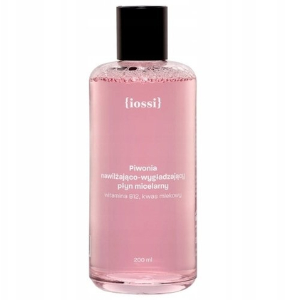 Ujë micelar Iossi Peony për lagie edhe zbutje, 200 ml, rozë