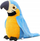 Lodër pelushi papagall Talking Parrot, interaktive, që përsërit zërin, blu e verdhë