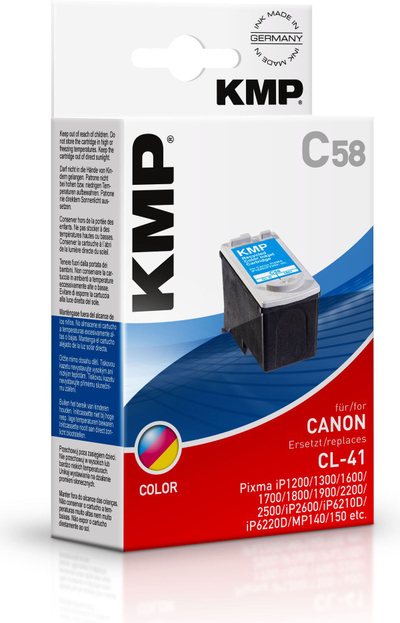Kartush boje KMP C58, 3 ngjyra, pigment, 1 copë