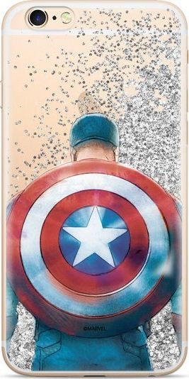 Kapak telefoni Marvel Captain America 002, me lëng me shkëlqim, për Xiaomi Mi A3, i tejdukshëm