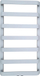 Radiator banjoje Hydroland Misaki Duo 1420x540, 667W, lidhje qendrore, gri metalik