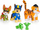 Figurinë lodër Spin Master Paw Patrol Jungle Pups, set me 3 copa, shumëngjyrëshe