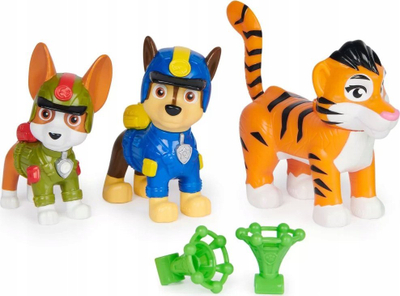 Figurinë lodër Spin Master Paw Patrol Jungle Pups, set me 3 copa, shumëngjyrëshe