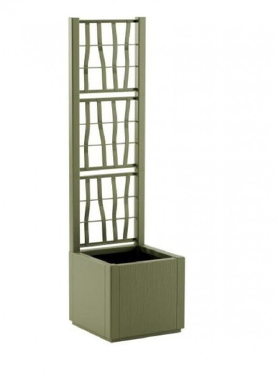 Vazo dekorative Stefanpl Ethica Green, 36x36 cm, lartësi 140 cm, jeshile