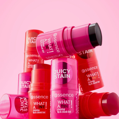 Tintë buzësh dhe faqesh Essence What a Tint 10 Raspberry Vibes, 5g, rozë