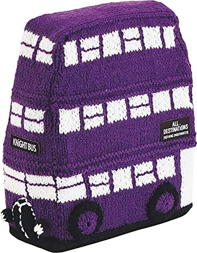 Сет за плетење Wizarding World Knit Kits Harry Potter Knight Bus Doorstop, креативен комплет, виолетов