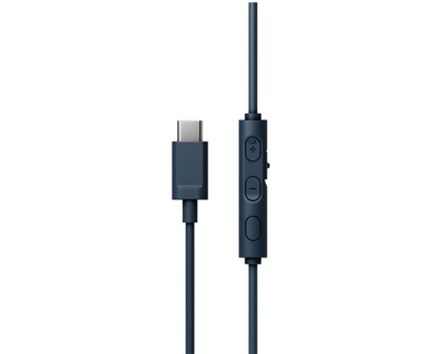 Kufje JVC HA-S33UC, USB-C, me kabllo, blu e zezë