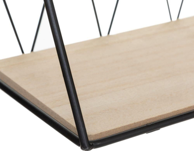 Raft muri Atmosphera, 48 x 12 cm, dru me metal, i zi
