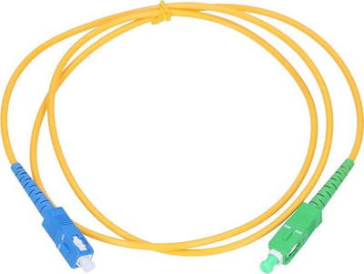 Kabllo optike ExtraLink Patch Cord SC UPC në SC APC, 2m, single mode, e verdhë